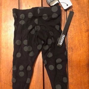 NWT Nununu polka dot footed leggings 6-12 months